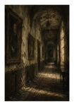 Poster VINTAGE DARK ACADEMIA OLD HALLWAY