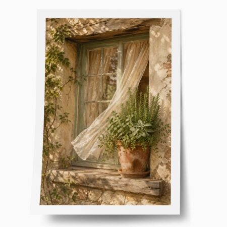 Poster VINTAGE DARK ACADEMIA OPEN WINDOW - 