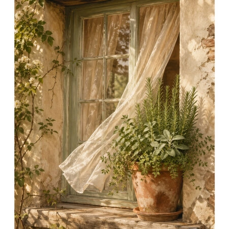Poster VINTAGE DARK ACADEMIA OPEN WINDOW -  Sticky 2