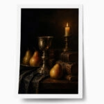 Poster VINTAGE DARK ACADEMIA PEARS