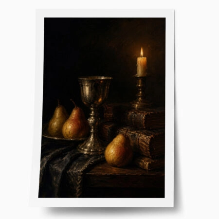 Poster VINTAGE DARK ACADEMIA PEARS - 