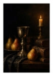 Poster VINTAGE DARK ACADEMIA PEARS