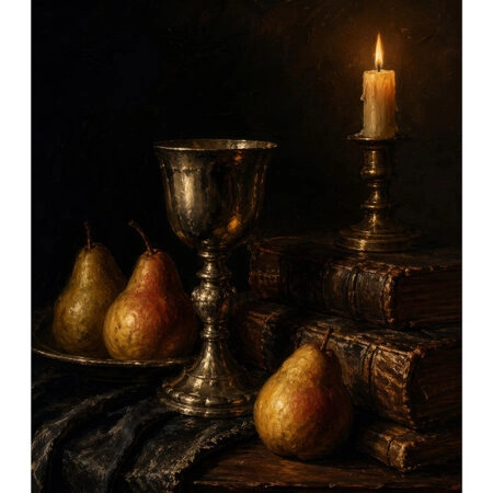 Poster VINTAGE DARK ACADEMIA PEARS -  Sticky 2