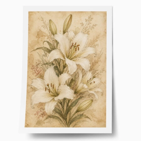 Poster VINTAGE DARK ACADEMIA PLANT 13 - 