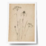 Poster VINTAGE DARK ACADEMIA PLANT 19