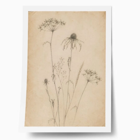 Poster VINTAGE DARK ACADEMIA PLANT 19 - 