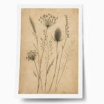 Poster VINTAGE DARK ACADEMIA PLANT 20