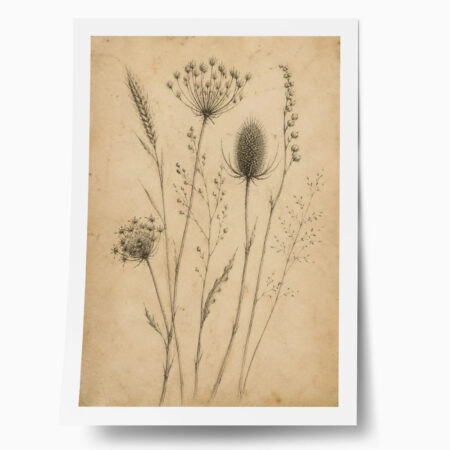 Poster VINTAGE DARK ACADEMIA PLANT 20 - 