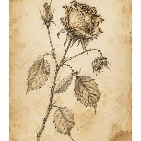 Poster VINTAGE DARK ACADEMIA PLANT 21 -  Sticky 2