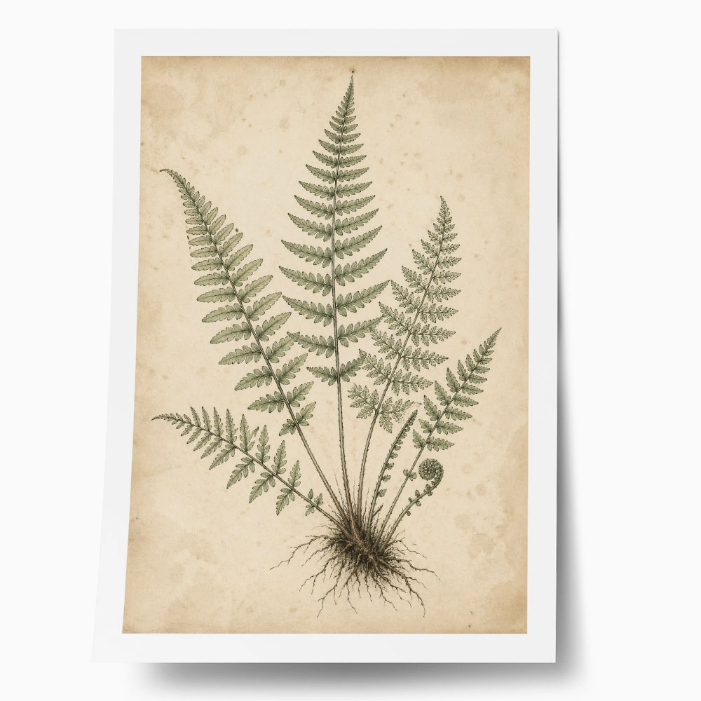 Poster VINTAGE DARK ACADEMIA PLANT 22