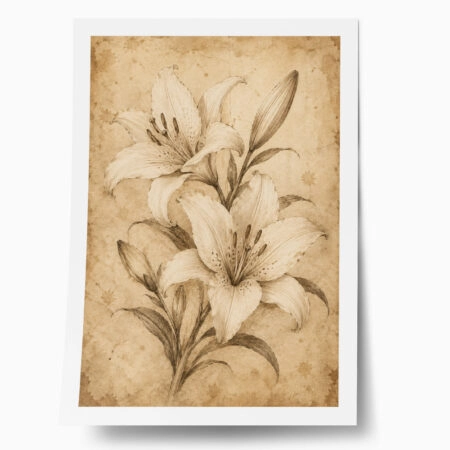Poster VINTAGE DARK ACADEMIA PLANT 23 - 