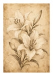 Poster VINTAGE DARK ACADEMIA PLANT 23