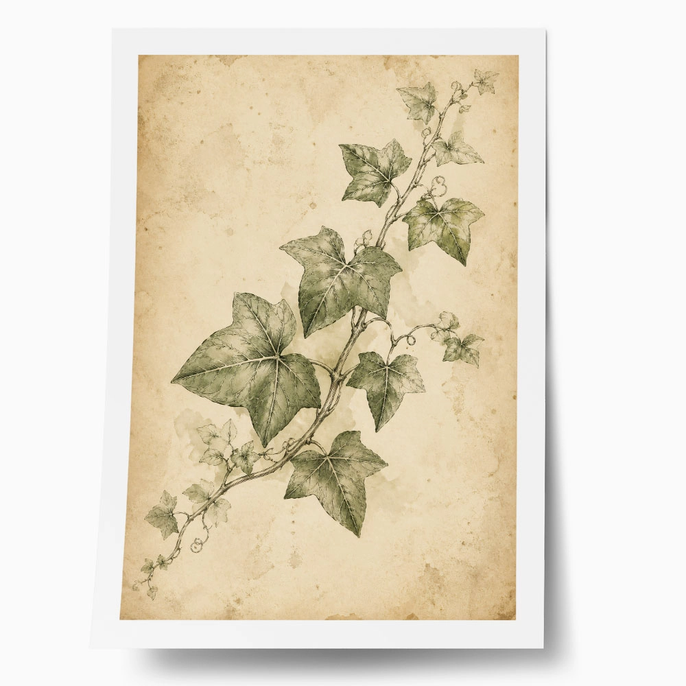 Poster VINTAGE DARK ACADEMIA PLANT 24