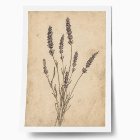 Poster VINTAGE DARK ACADEMIA PLANT 25 - 