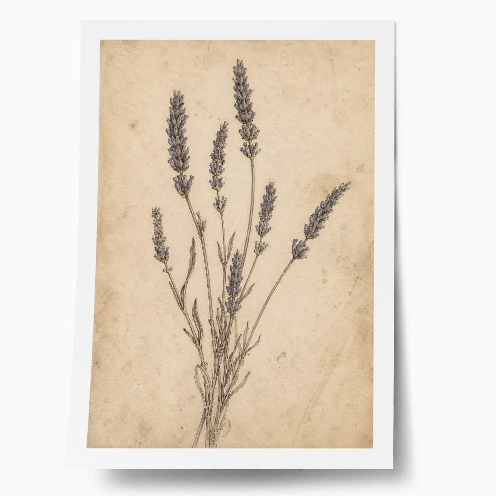 Poster VINTAGE DARK ACADEMIA PLANT 25