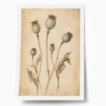 Poster VINTAGE DARK ACADEMIA PLANT 26