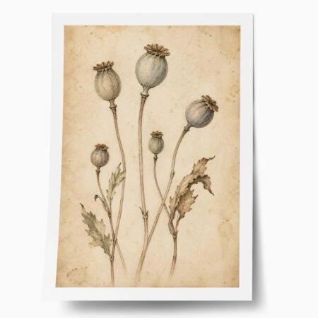 Poster VINTAGE DARK ACADEMIA PLANT 26 - 