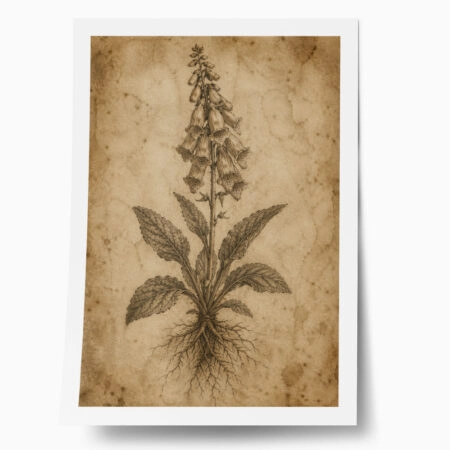 Poster VINTAGE DARK ACADEMIA PLANT 4 - 