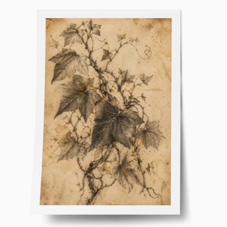 Poster VINTAGE DARK ACADEMIA PLANT 5 - 