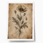 Poster VINTAGE DARK ACADEMIA PLANT 6