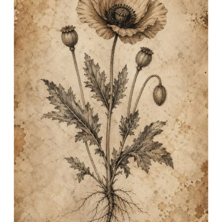 Poster VINTAGE DARK ACADEMIA PLANT 6 -  Sticky 2