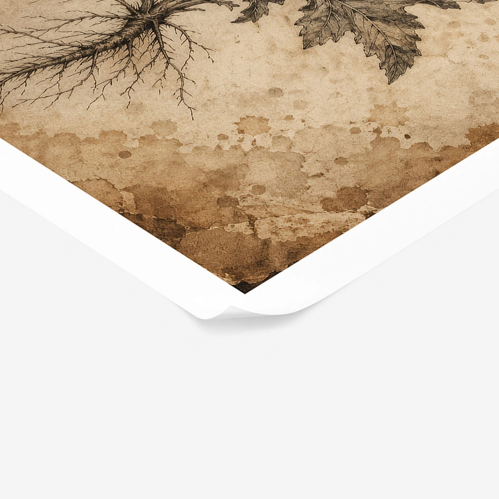 Poster VINTAGE DARK ACADEMIA PLANT 6