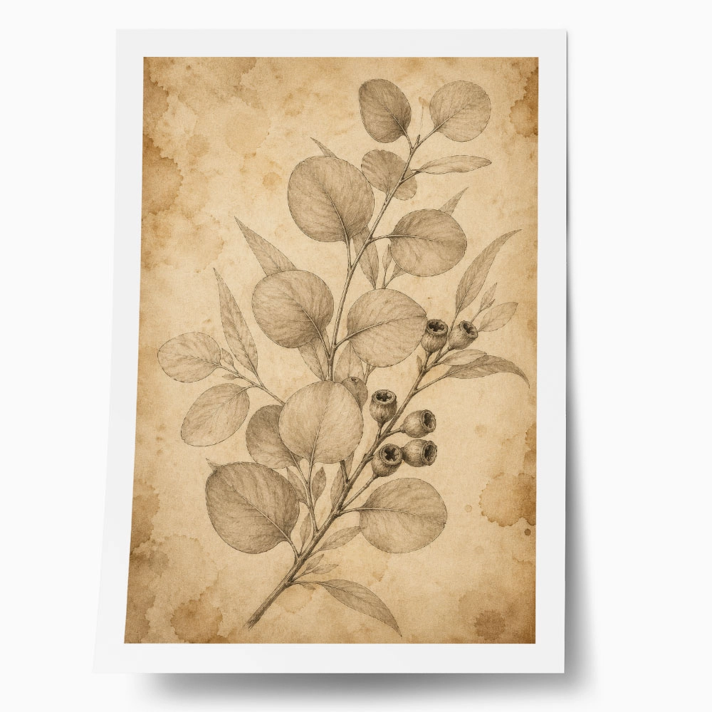 Poster VINTAGE DARK ACADEMIA PLANT 7
