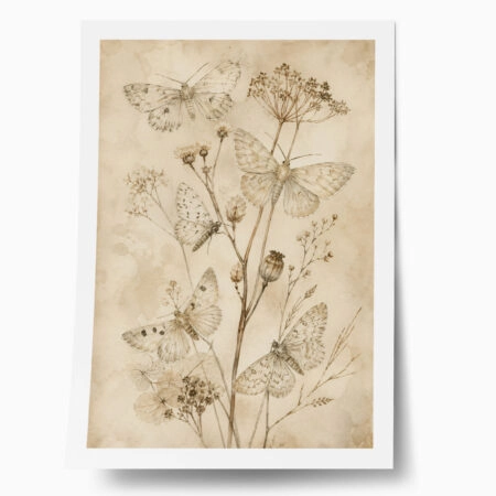 Poster VINTAGE DARK ACADEMIA PLANT 8 - 