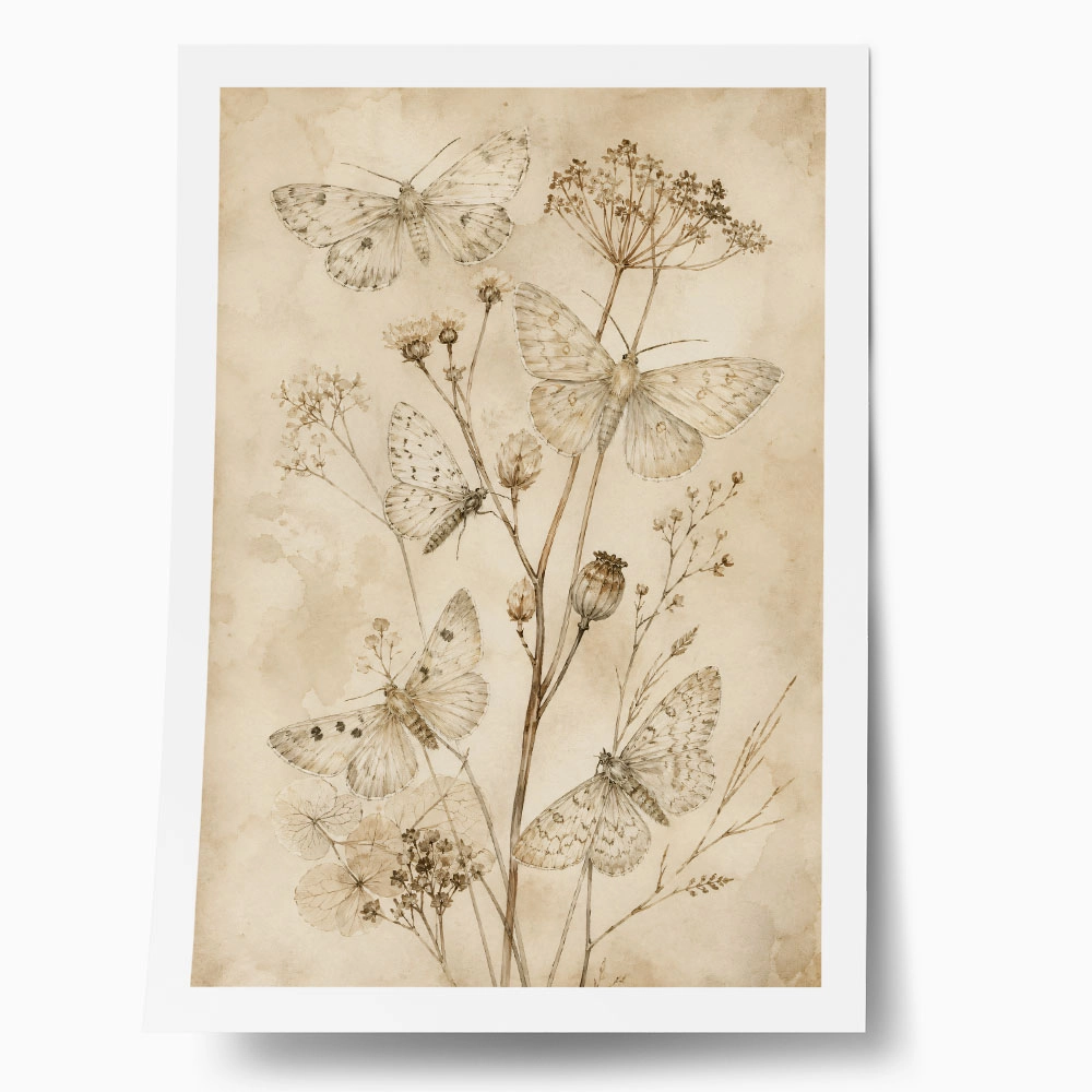 Poster VINTAGE DARK ACADEMIA PLANT 8