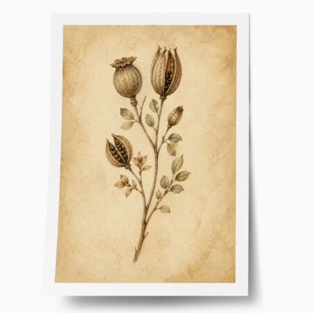 Poster VINTAGE DARK ACADEMIA PLANT 9 - 