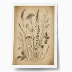 Poster VINTAGE DARK ACADEMIA PLANTS