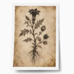 Poster VINTAGE DARK ACADEMIA PLANT
