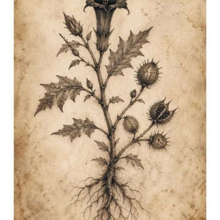 Poster VINTAGE DARK ACADEMIA PLANT -  Sticky 2