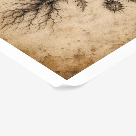 Poster VINTAGE DARK ACADEMIA PLANT -  Sticky 1