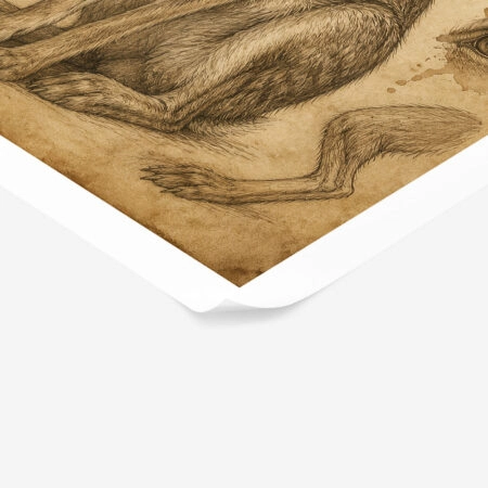 Poster VINTAGE DARK ACADEMIA RABBIT 2 -  Sticky 1