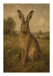 Poster VINTAGE DARK ACADEMIA RABBIT 3