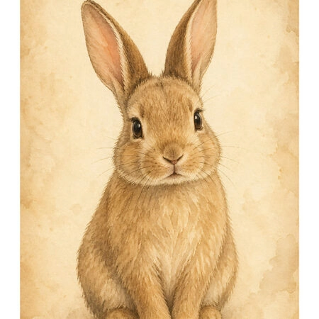 Poster VINTAGE DARK ACADEMIA RABBIT 4 -  Sticky 2