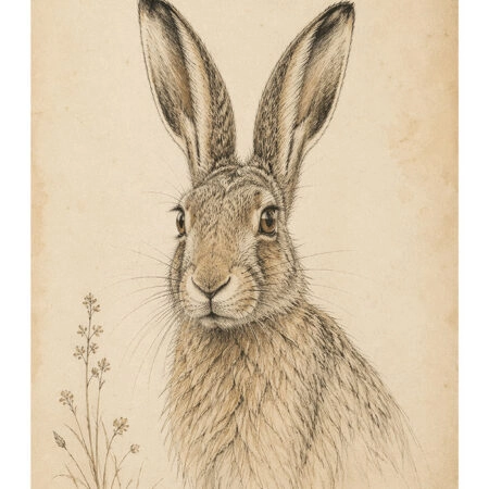Poster VINTAGE DARK ACADEMIA RABBIT -  Sticky 2