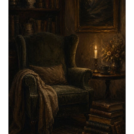 Poster VINTAGE DARK ACADEMIA READING CORNER -  Sticky 2