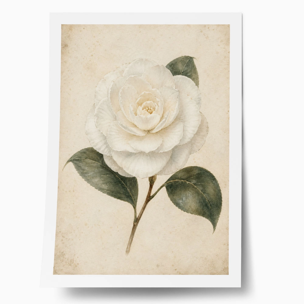 Poster VINTAGE DARK ACADEMIA ROSE 4