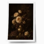 Poster VINTAGE DARK ACADEMIA ROSES VASE 2