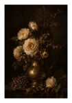 Poster VINTAGE DARK ACADEMIA ROSES VASE 2