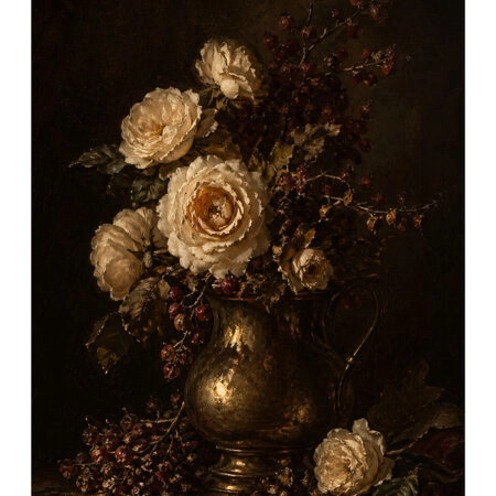 Poster VINTAGE DARK ACADEMIA ROSES VASE 2 -  Sticky 2