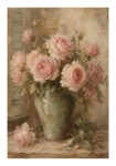 Poster VINTAGE DARK ACADEMIA ROSES VASE 3