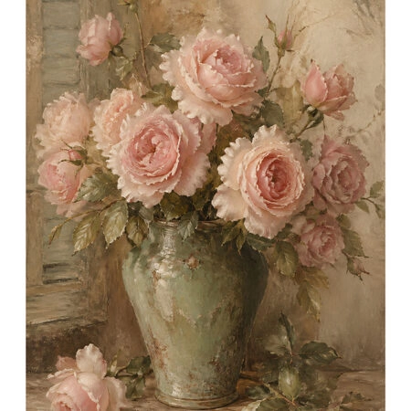 Poster VINTAGE DARK ACADEMIA ROSES VASE 3 -  Sticky 2