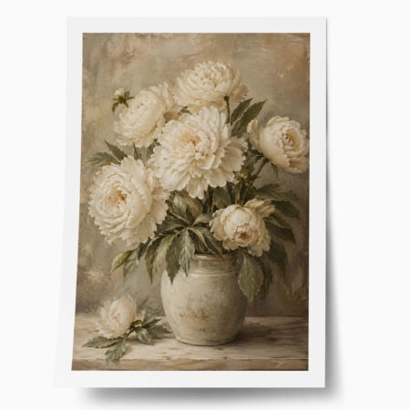 Poster VINTAGE DARK ACADEMIA ROSES VASE 5 - 