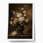 Poster VINTAGE DARK ACADEMIA ROSES VASE