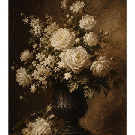 Poster VINTAGE DARK ACADEMIA ROSES VASE -  Sticky 2