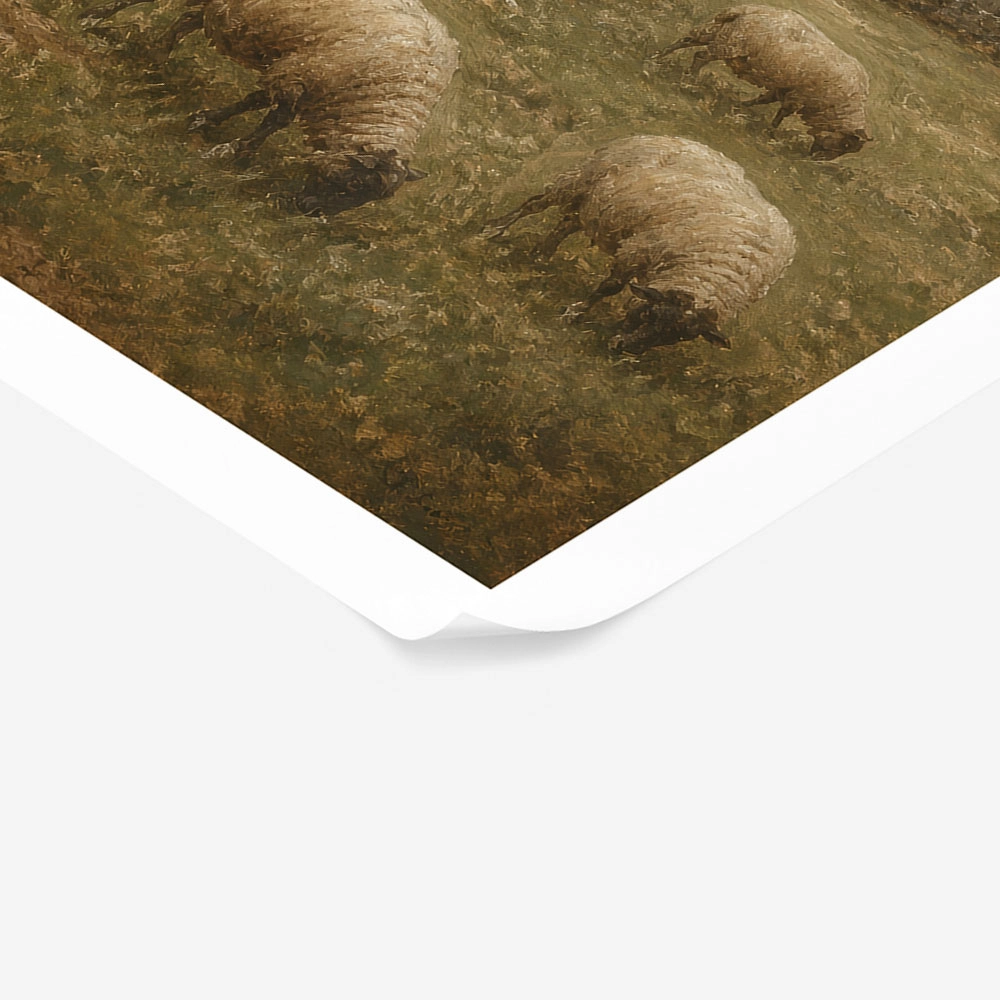 Poster VINTAGE DARK ACADEMIA SHEEP