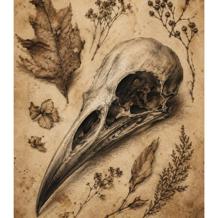 Poster VINTAGE DARK ACADEMIA SKULL 2 -  Sticky 2